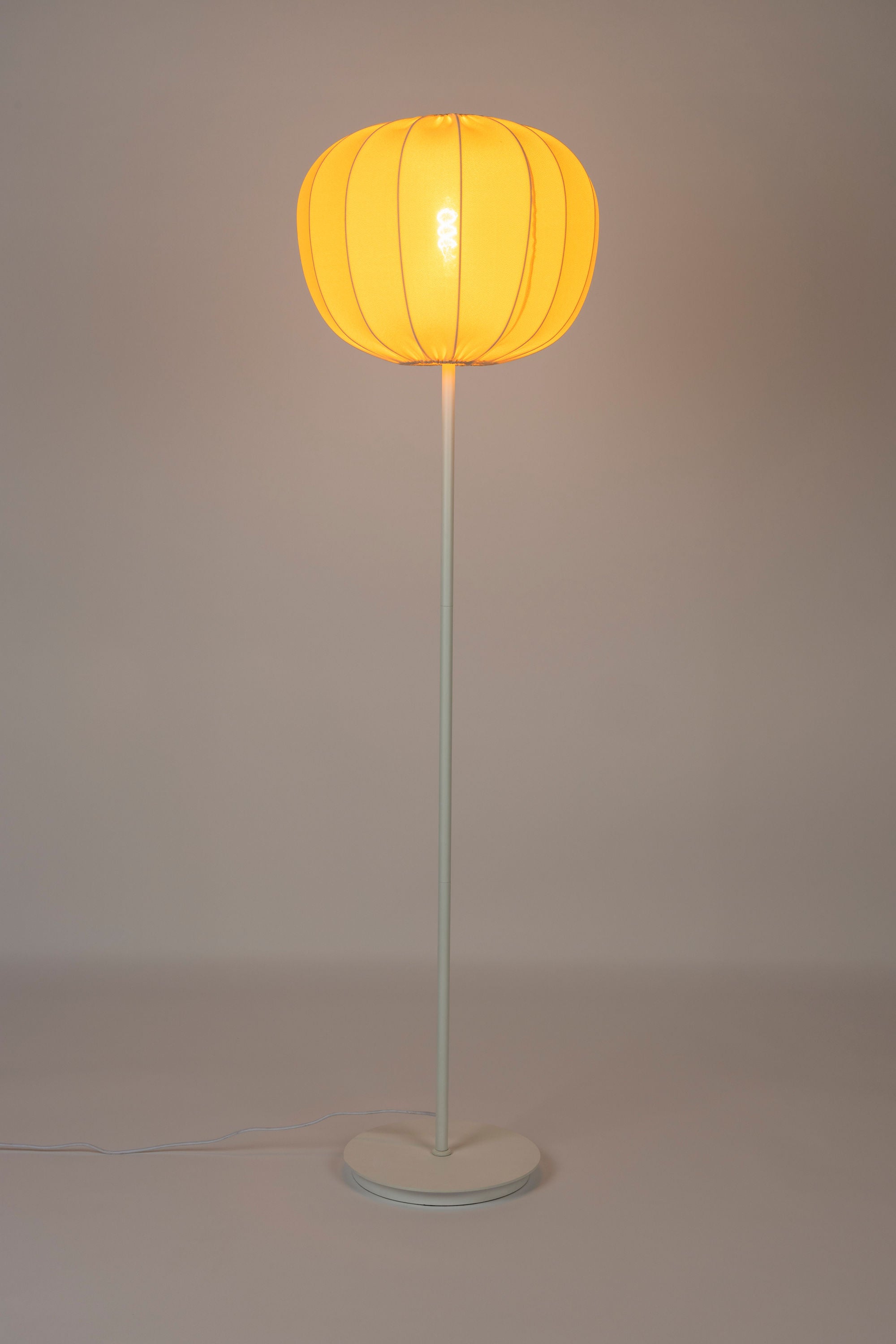 Shem White Iron Floor Lamp